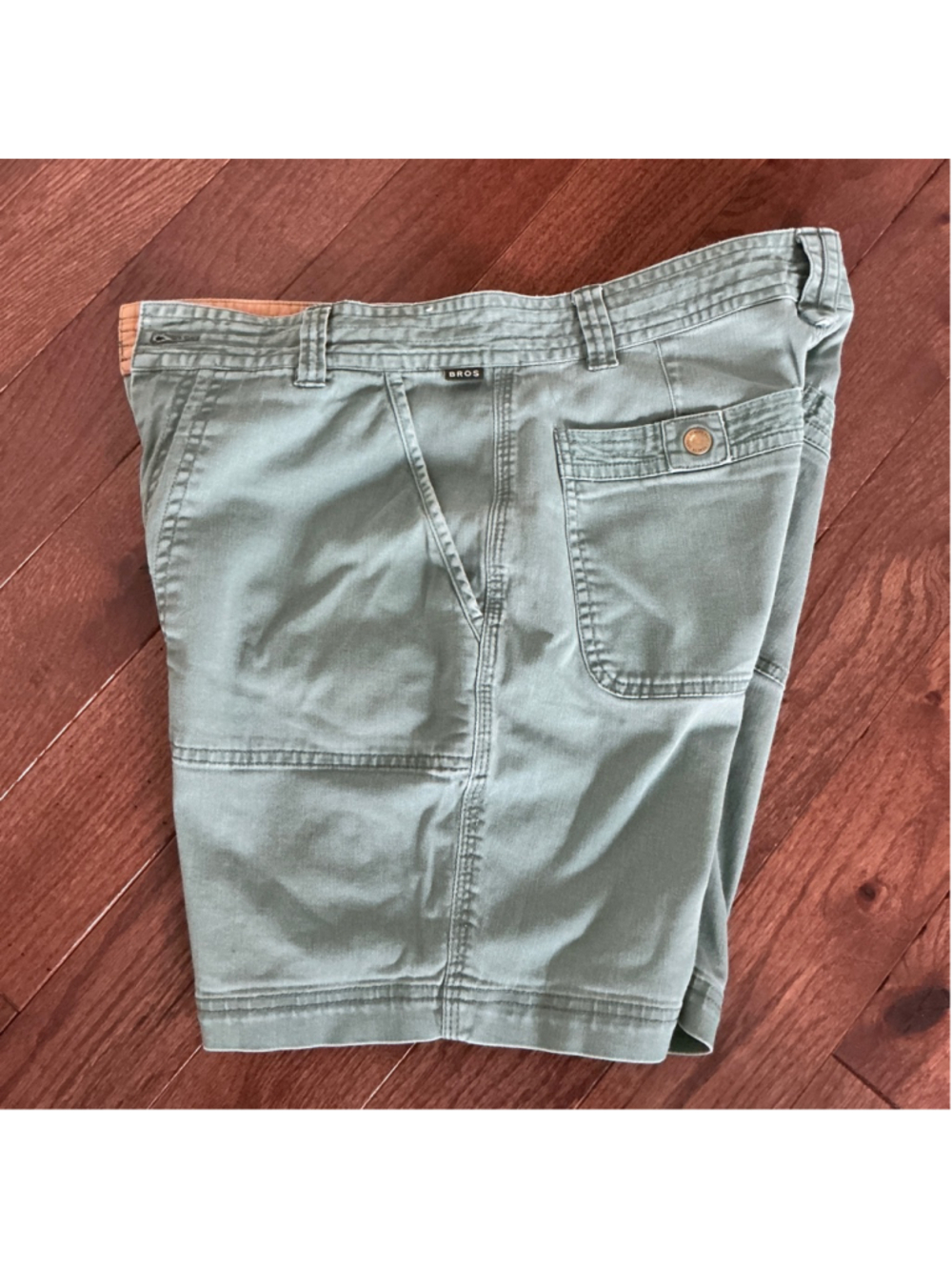 Men's Howler Bros Flat Front Shorts Waist 30 Green - Picture 5 of 6